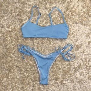 baby blue swimsuit